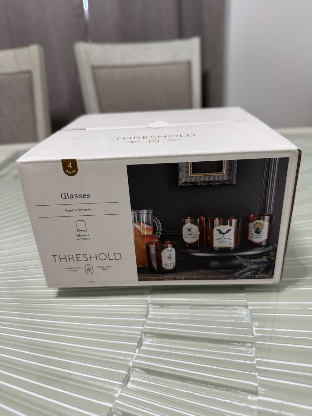 Threshold Glasses Set - 4 pack collectible Halloween glasses